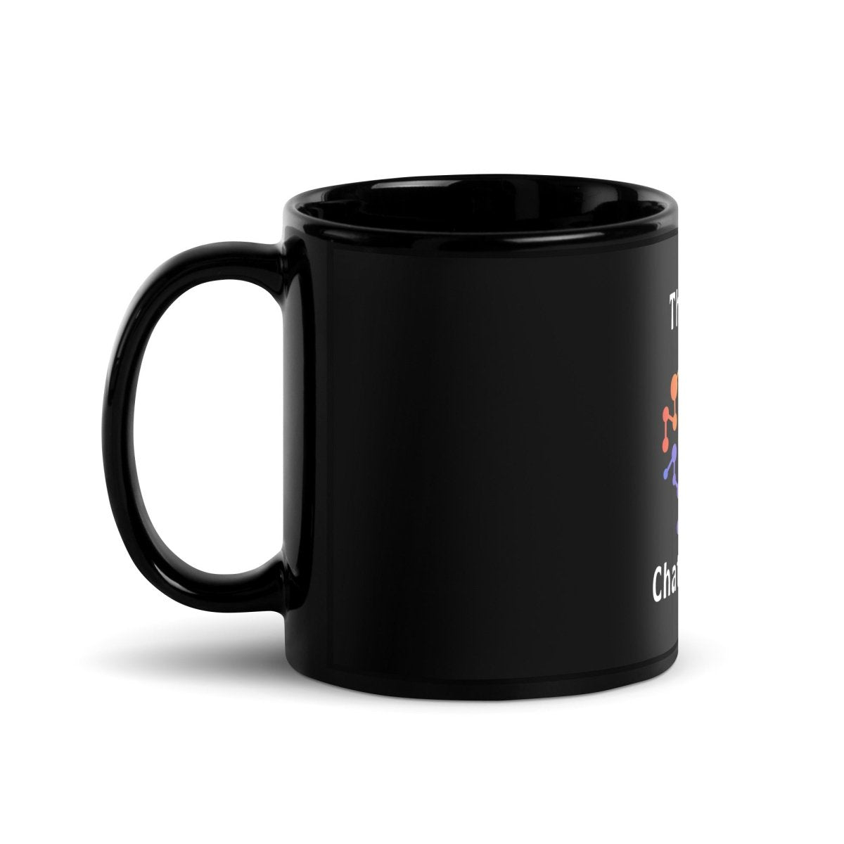 Think Less ChatGPT More Brain Black Glossy Mug - 11 oz - AI Store