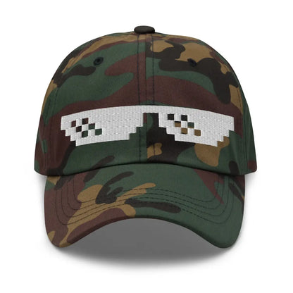 Thug Life Glasses Cap - Green Camo