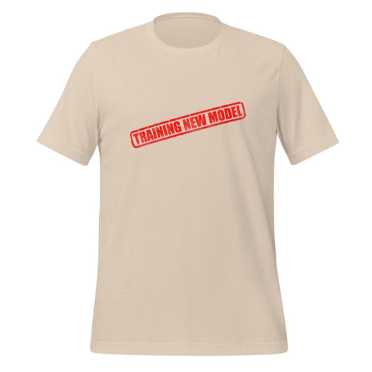 Training New Model Stamp T - Shirt (unisex) - Soft Cream - AI Store