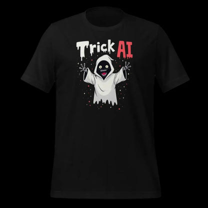 Trick AI Ghost Robot T-Shirt (unisex) 🎃