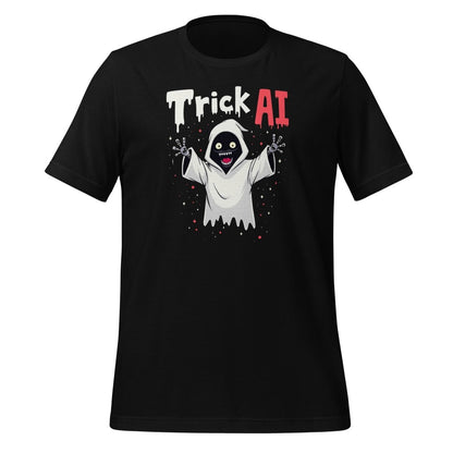 Trick AI Ghost Robot T-Shirt (unisex) - Black - AI Store