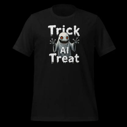 Trick AI Treat Ghost Robot T-Shirt (unisex) 🎃