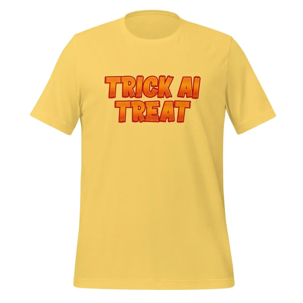 TRICK AI TREAT T-Shirt (unisex) 🎃 - Yellow / M