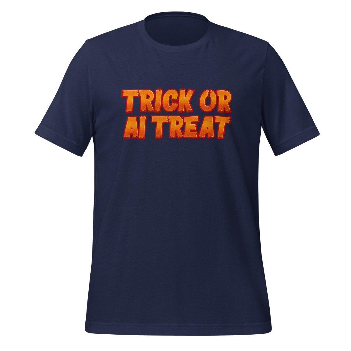 TRICK OR AI TREAT T-Shirt (unisex) 🎃 - Navy - AI Store