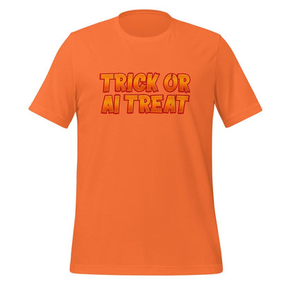 TRICK OR AI TREAT T-Shirt (unisex) 🎃 - Orange - AI Store