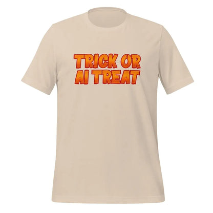 TRICK OR AI TREAT T-Shirt (unisex) 🎃 - Soft Cream / M