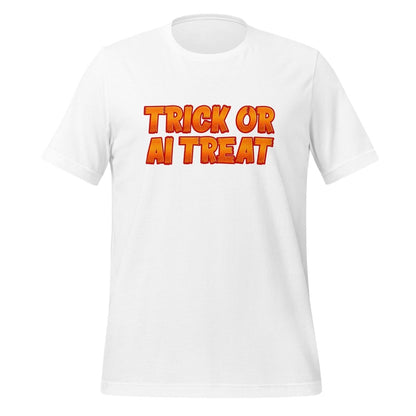 TRICK OR AI TREAT T-Shirt (unisex) 🎃 - White - AI Store