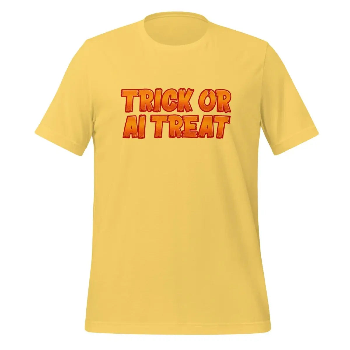 TRICK OR AI TREAT T-Shirt (unisex) 🎃 - Yellow / M