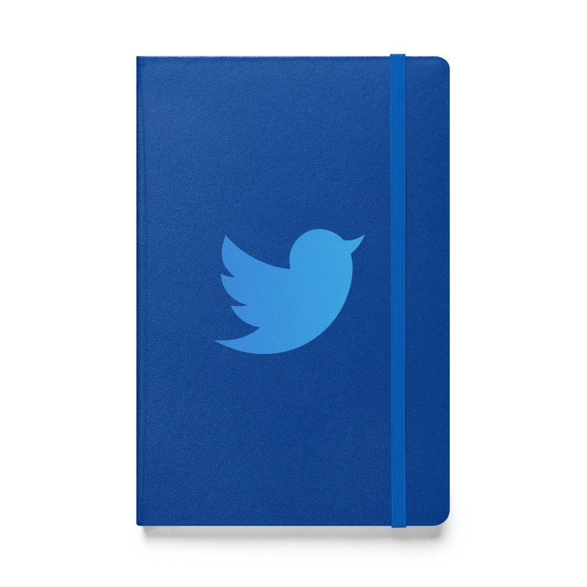 Twitter Icon Hardcover Bound Notebook - Blue - AI Store