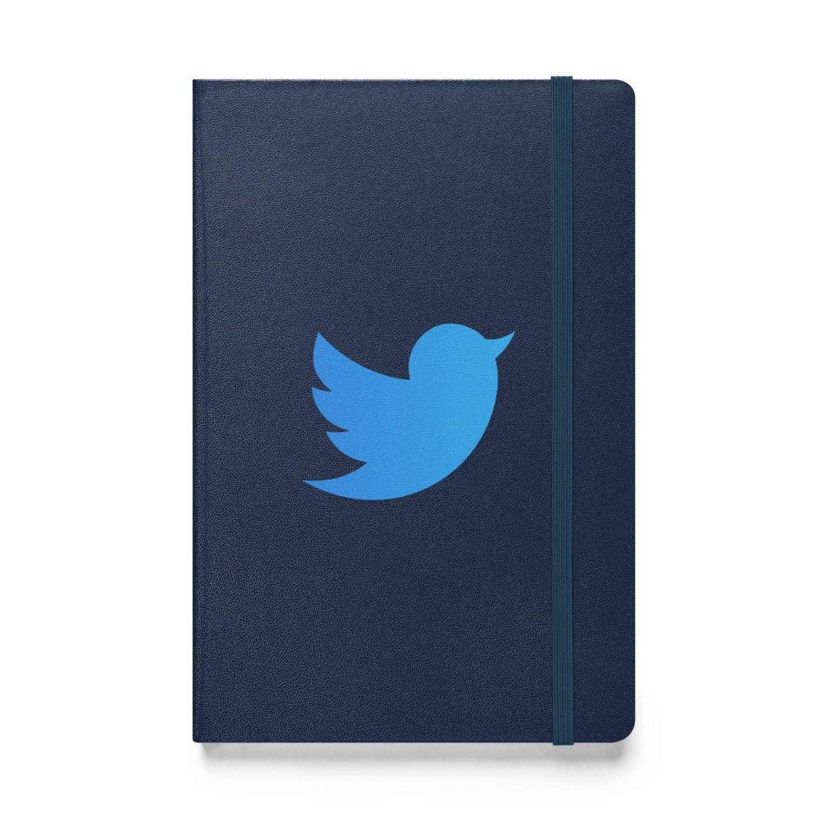 Twitter Icon Hardcover Bound Notebook - Navy - AI Store