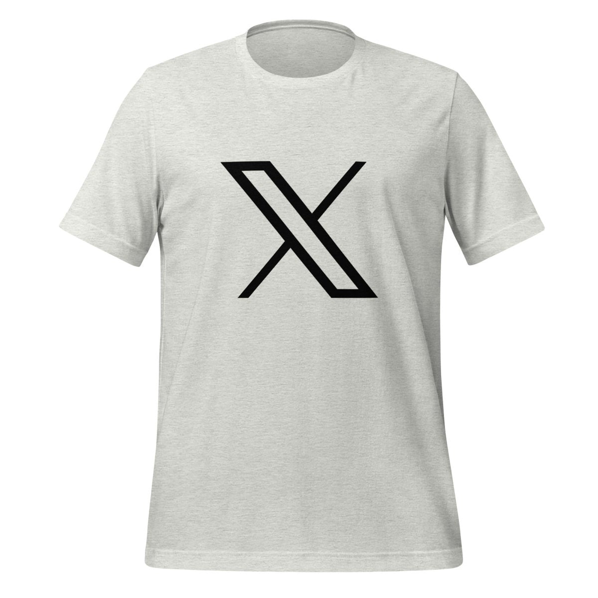 Twitter X Black Logo T - Shirt (unisex) - Ash - AI Store