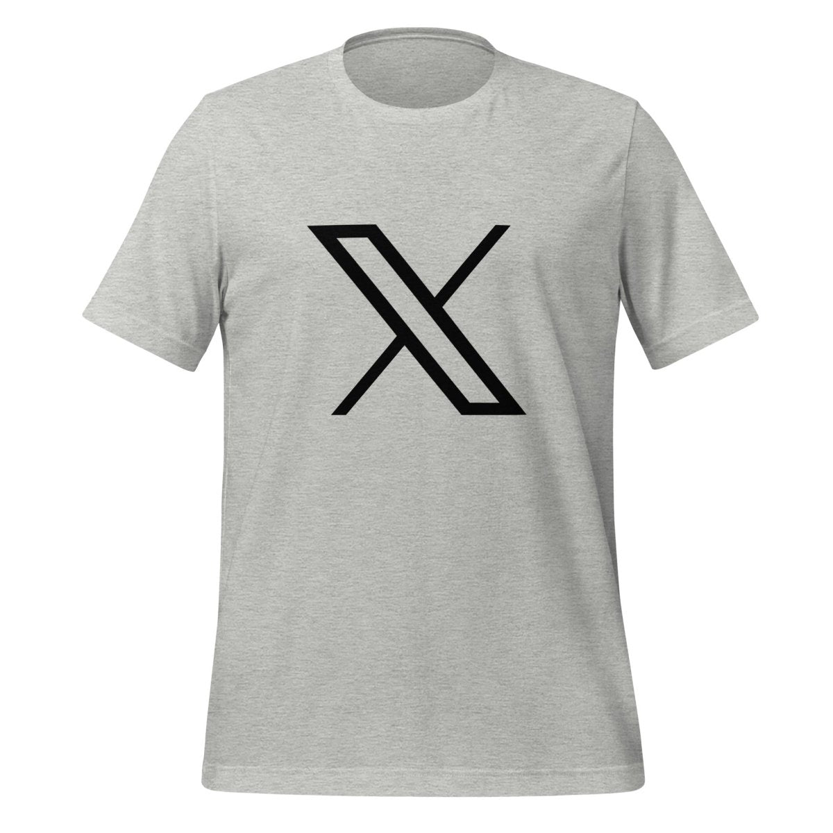 Twitter X Black Logo T - Shirt (unisex) - Athletic Heather - AI Store
