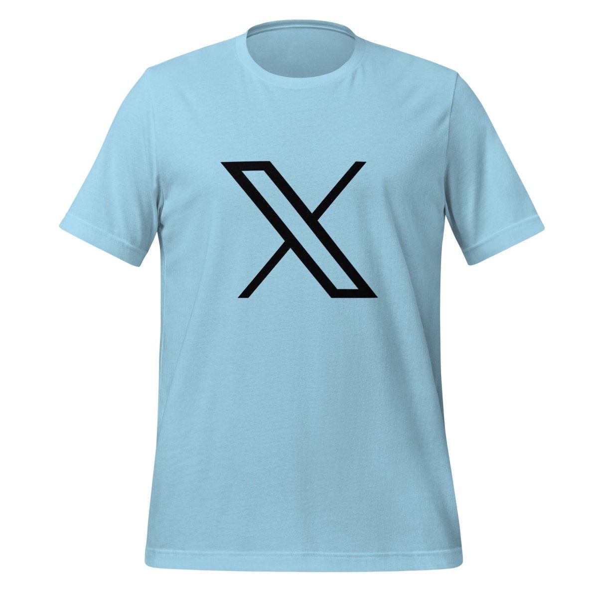 Twitter X Black Logo T - Shirt (unisex) - Ocean Blue - AI Store