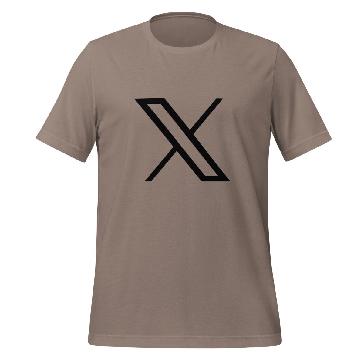 Twitter X Black Logo T - Shirt (unisex) - Pebble - AI Store