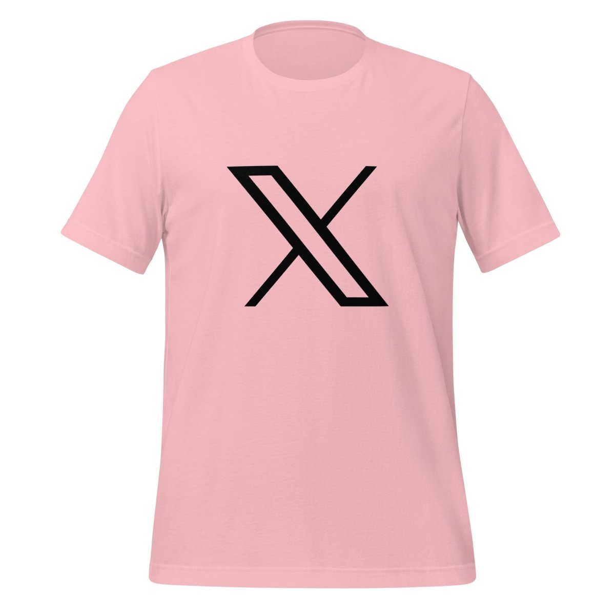 Twitter X Black Logo T - Shirt (unisex) - Pink - AI Store