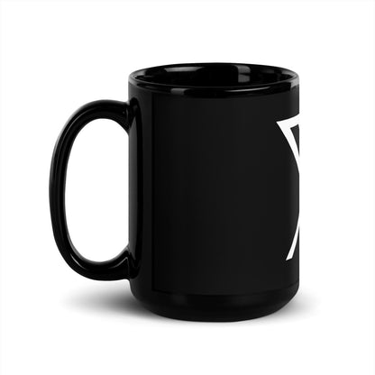 Twitter X Logo Black Glossy Mug - 15 oz - AI Store
