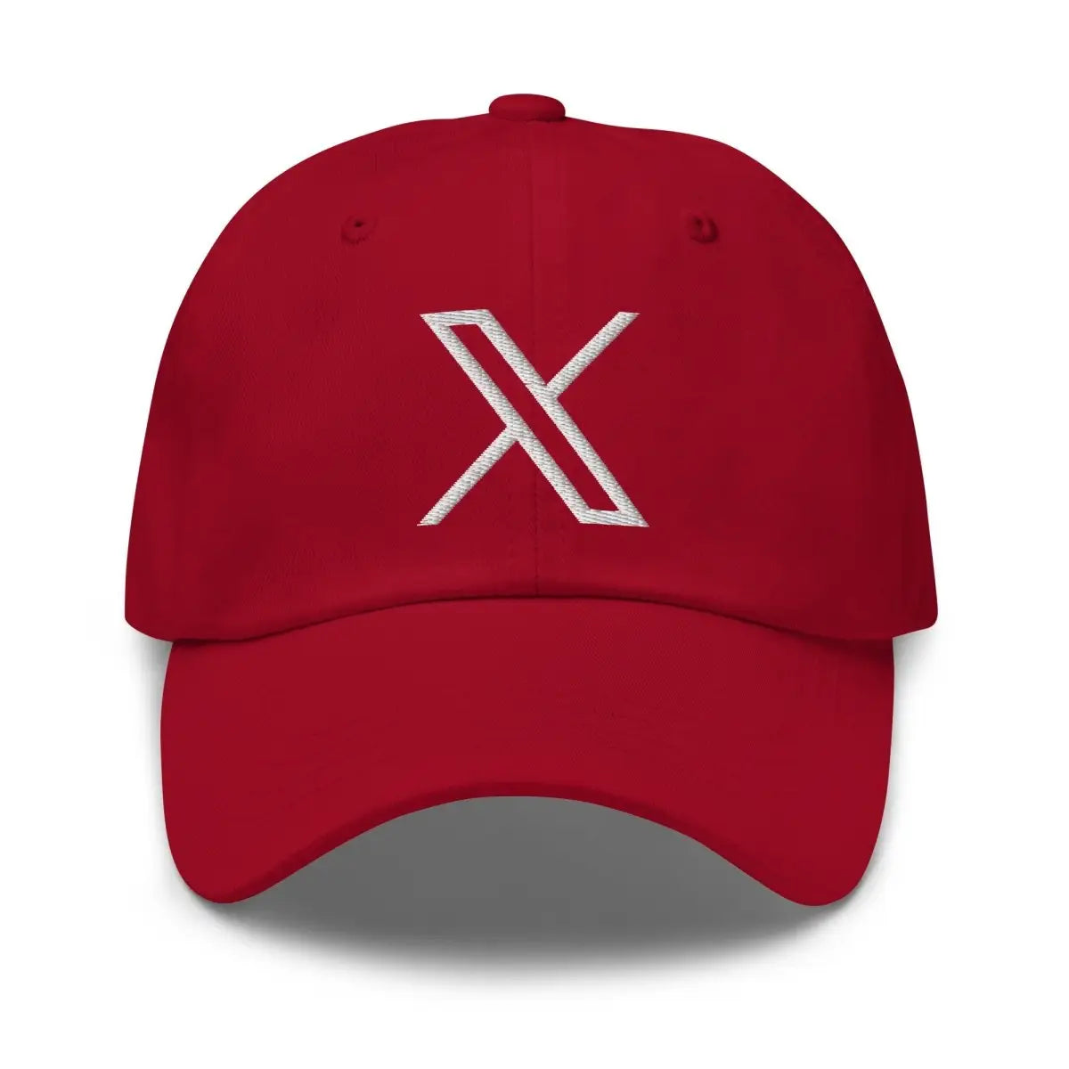 Twitter X Logo Cap - Cranberry