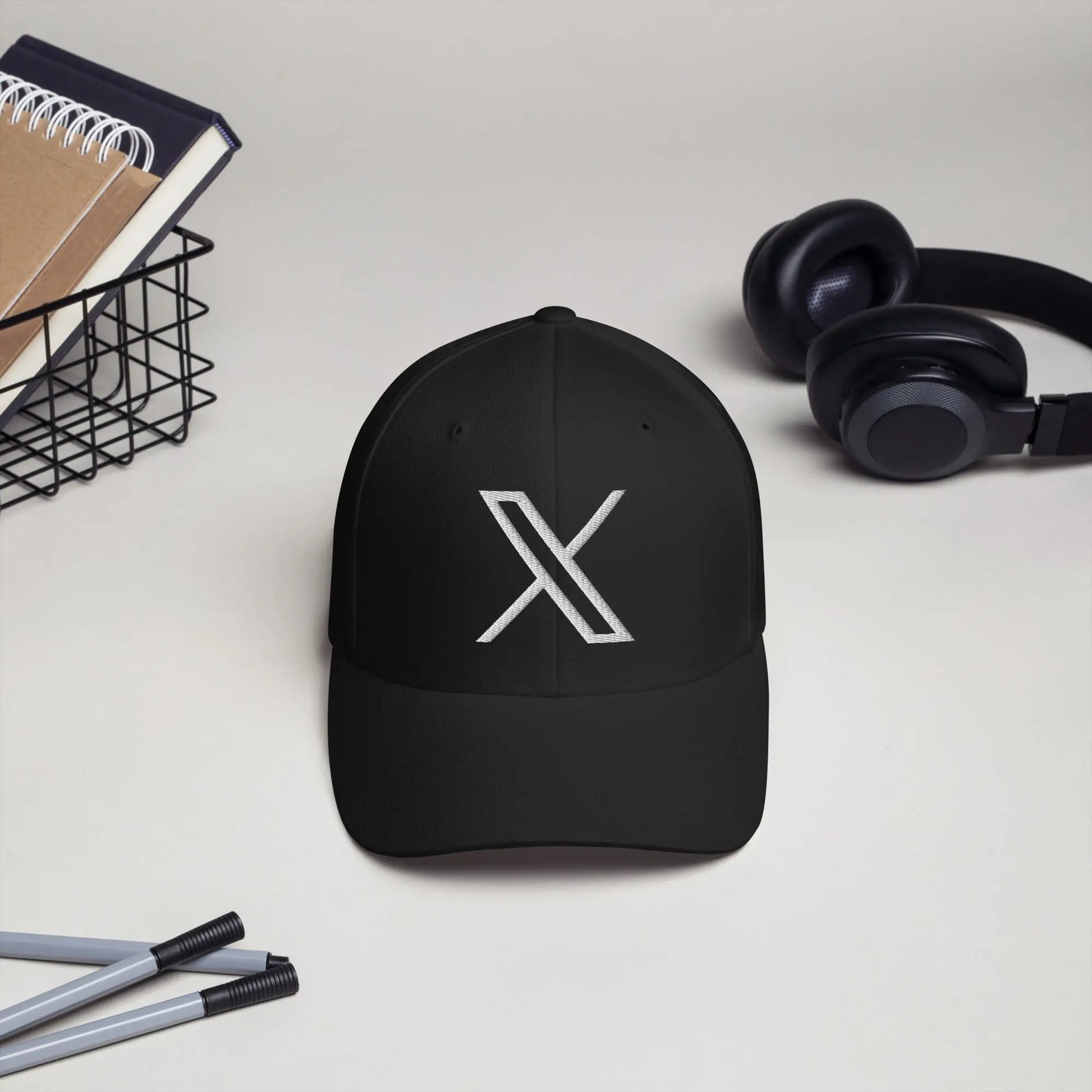 Twitter X Logo Closed-Back Baseball Cap