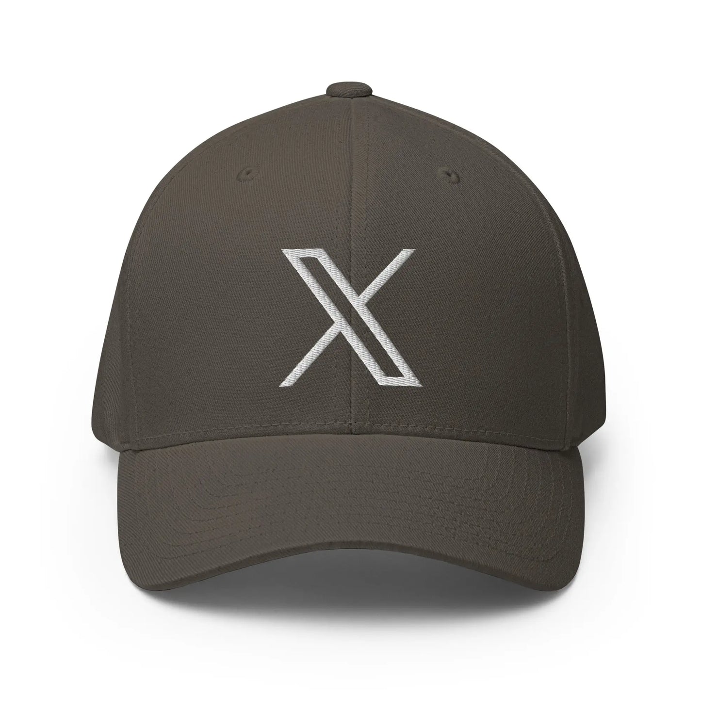 Twitter X Logo Closed-Back Baseball Cap - Dark Grey / S/M