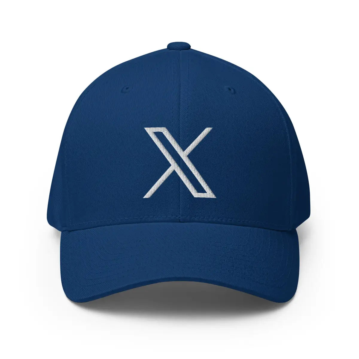 Twitter X Logo Closed-Back Baseball Cap - Royal Blue / S/M