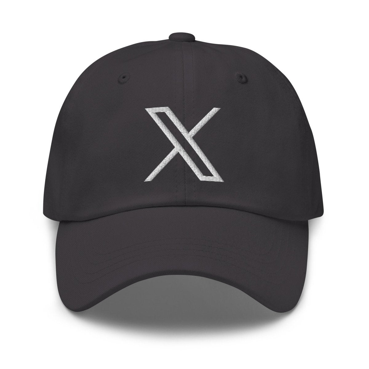 Twitter X Logo Embroidered Cap - Dark Grey - AI Store