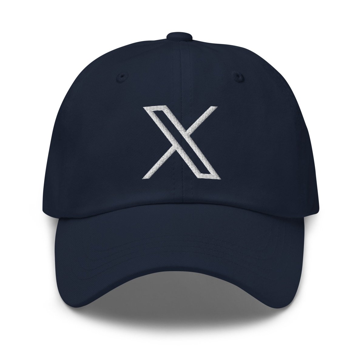 Twitter X Logo Embroidered Cap - Navy - AI Store