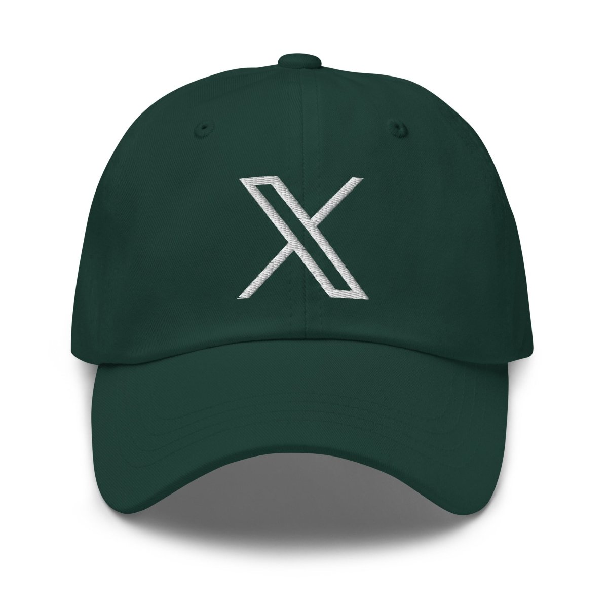 Twitter X Logo Embroidered Cap - Spruce - AI Store