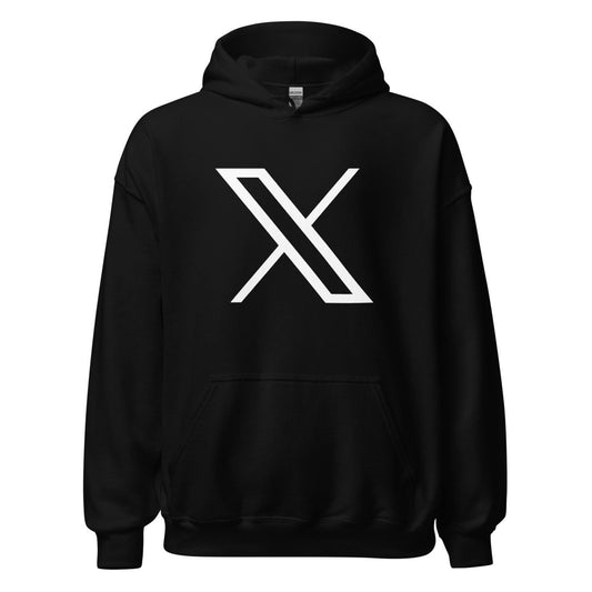 Twitter X Logo Hoodie (unisex) - Black - AI Store