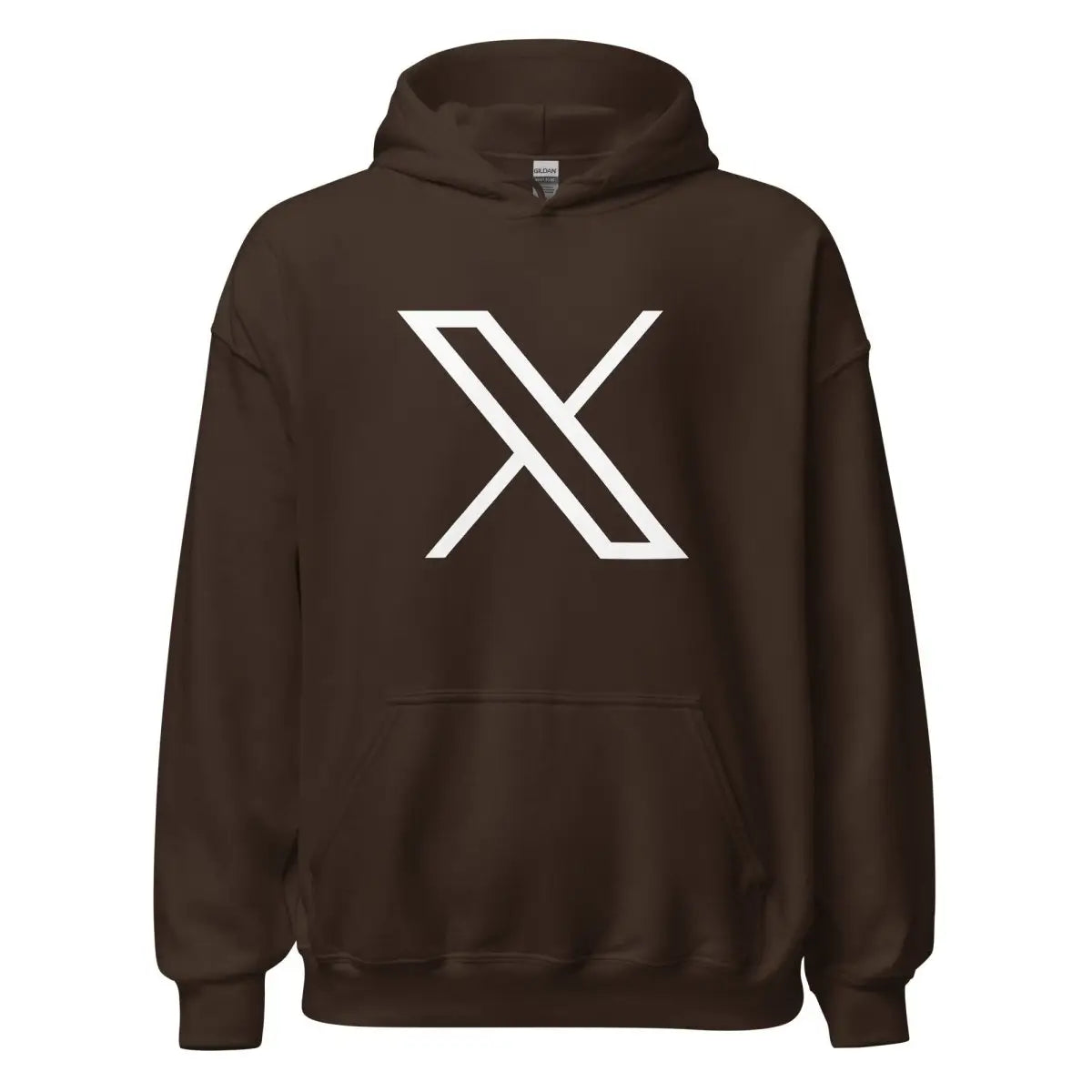 Twitter X Logo Hoodie (unisex) - Dark Chocolate / M