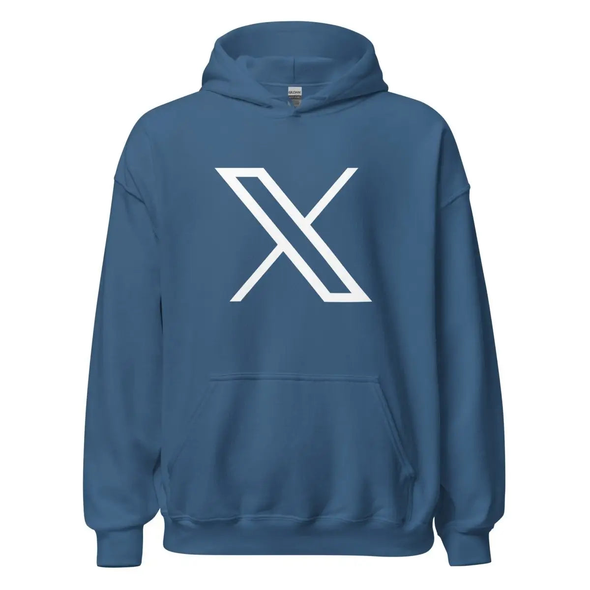 Twitter X Logo Hoodie (unisex) - Indigo Blue / M