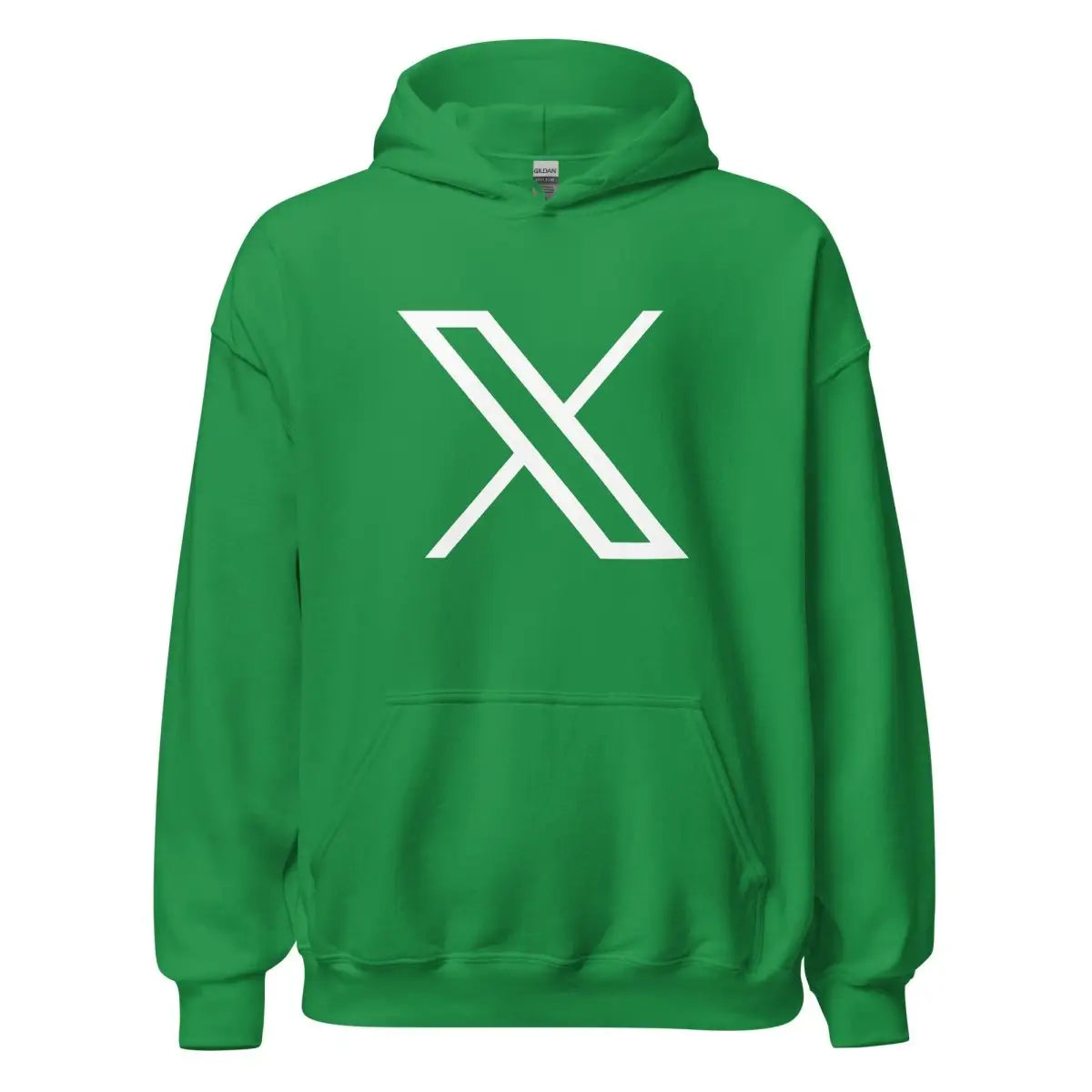 Twitter X Logo Hoodie (unisex) - Irish Green / M