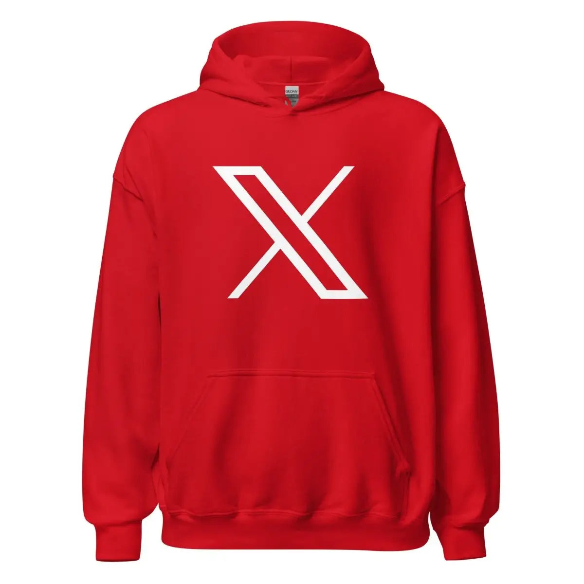 Twitter X Logo Hoodie (unisex) - Red / M