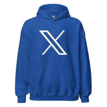 Twitter X Logo Hoodie (unisex) - Royal / M