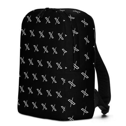 Twitter X Logo Pattern Minimalist Backpack - AI Store