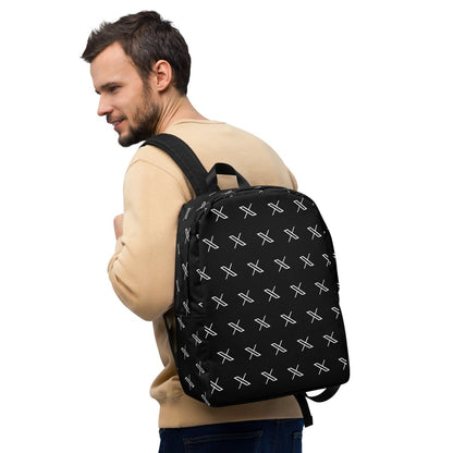 Twitter X Logo Pattern Minimalist Backpack - AI Store