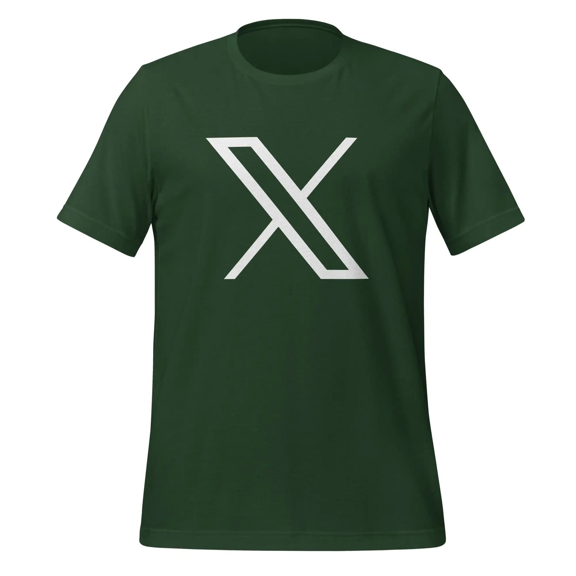 Twitter X Logo T-Shirt (unisex) - Forest / M