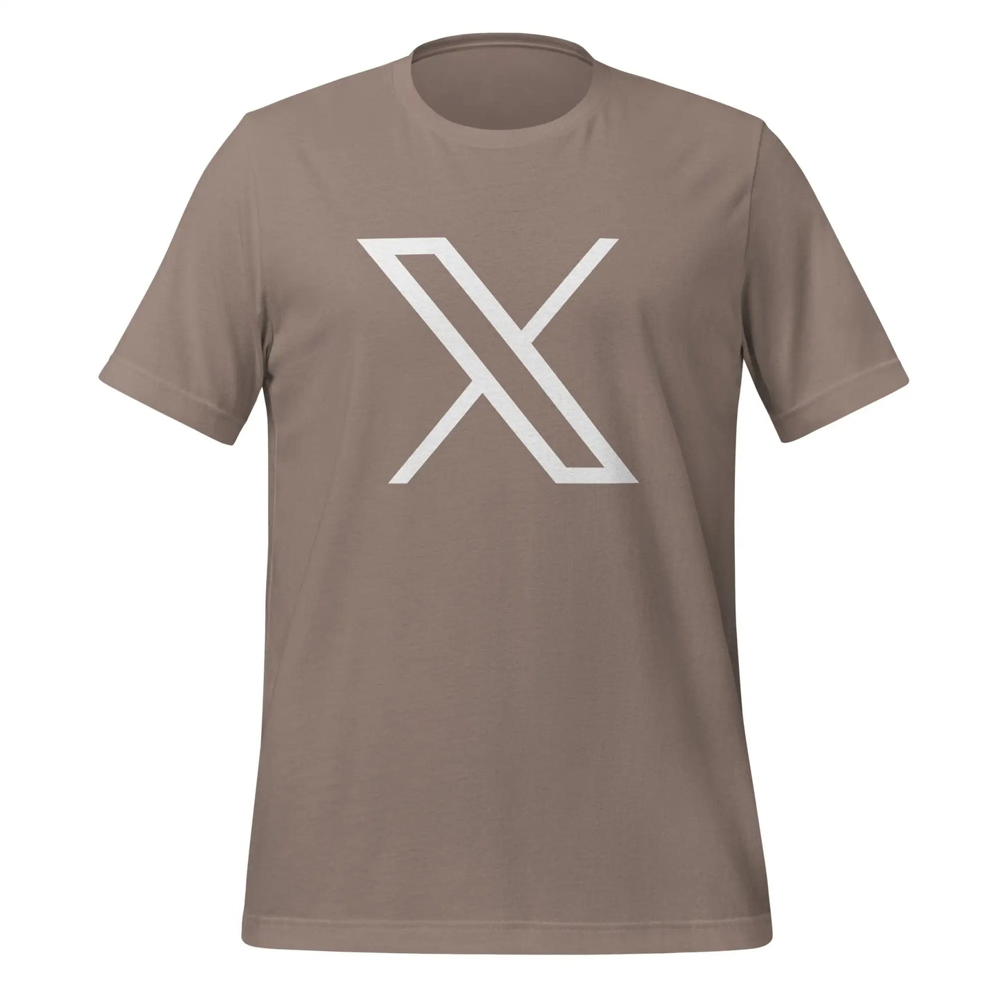 Twitter X Logo T-Shirt (unisex) - Pebble / M