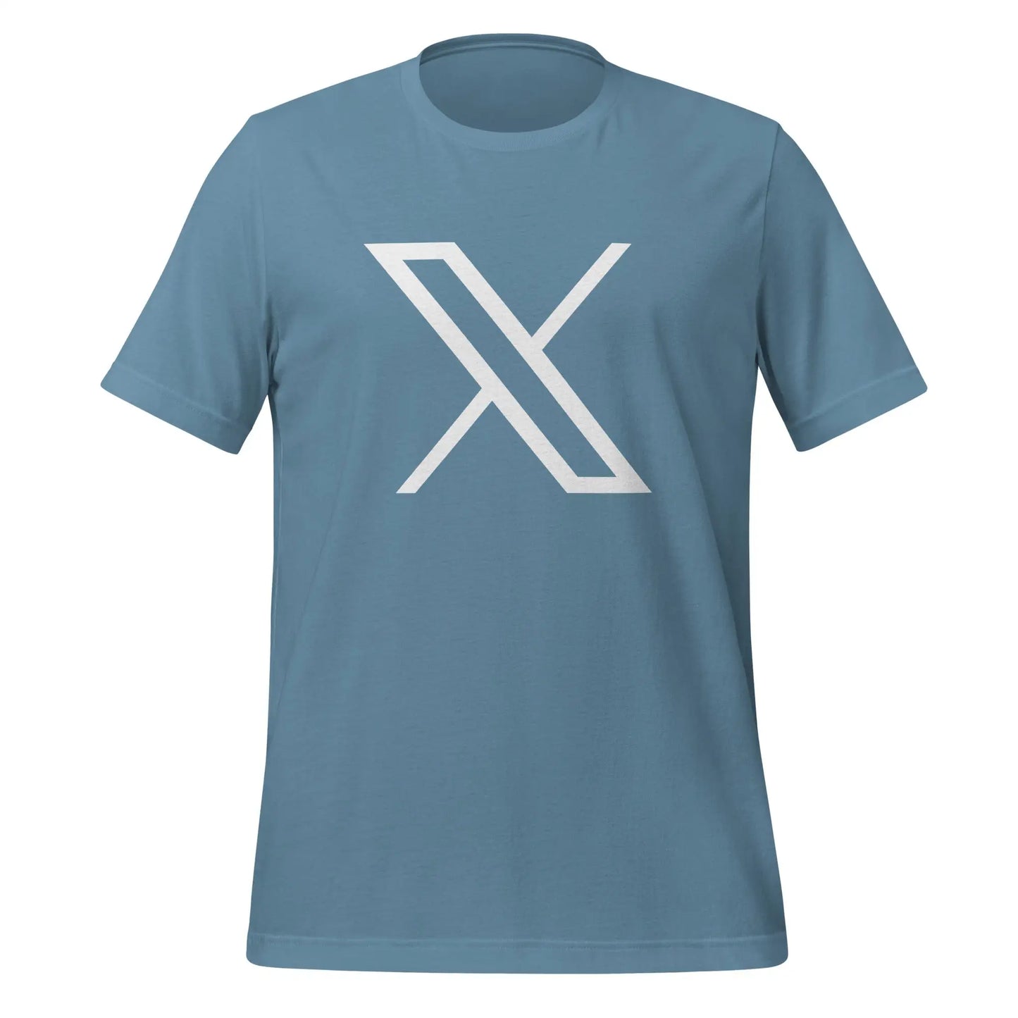 Twitter X Logo T-Shirt (unisex) - Steel Blue / M