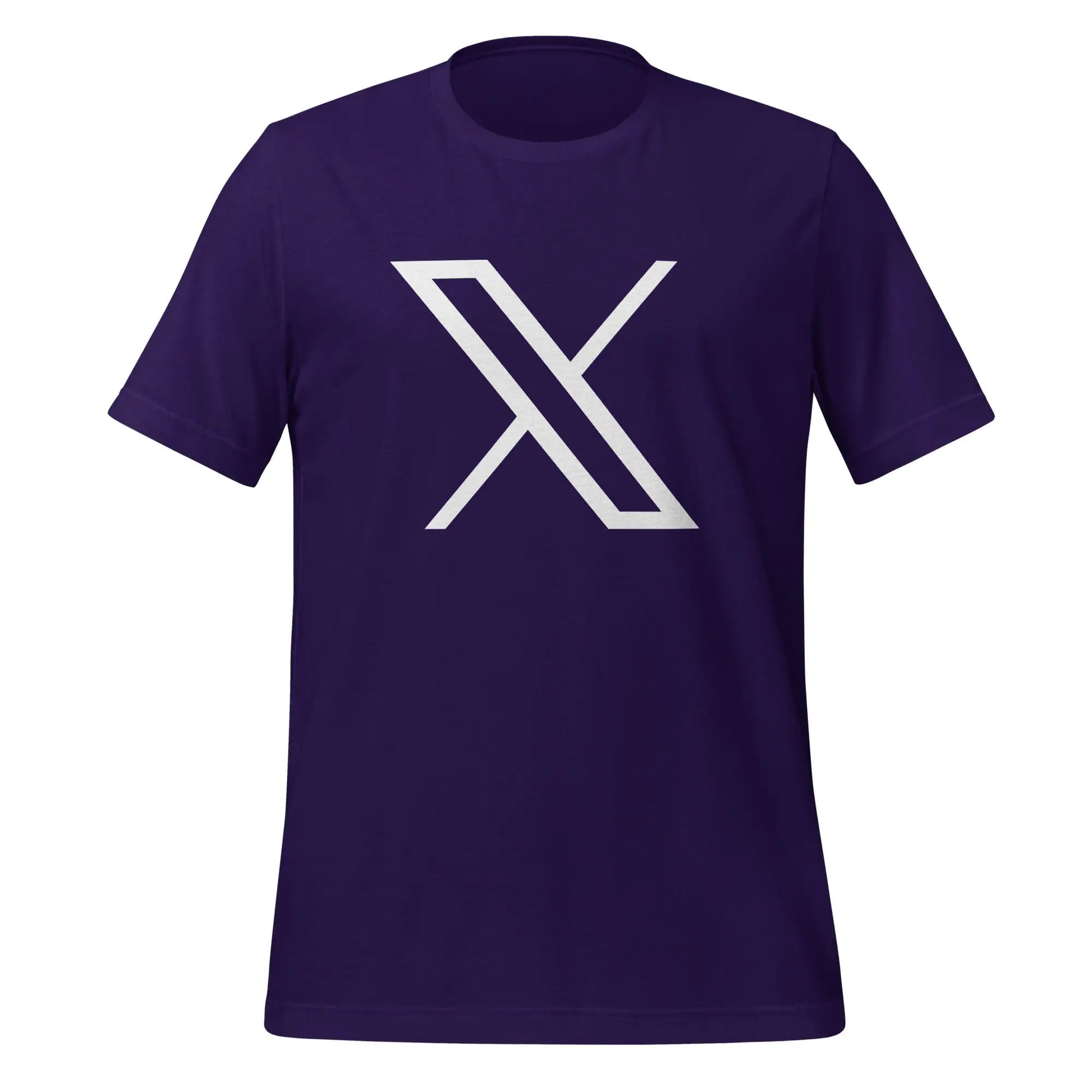 Twitter X Logo T-Shirt (unisex) - Team Purple / M