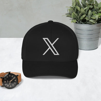 Twitter X Logo Trucker Cap