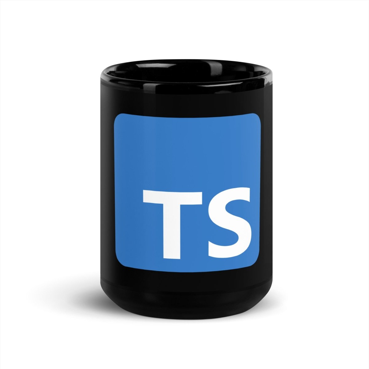 TypeScript Logo Black Glossy Mug - 15 oz - AI Store