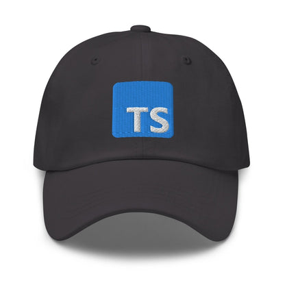 TypeScript Logo Embroidered Cap - Dark Grey - AI Store