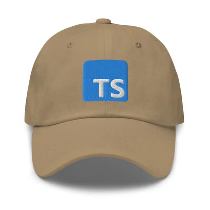 TypeScript Logo Embroidered Cap - Khaki