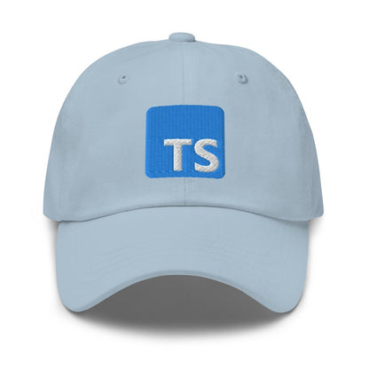 TypeScript Logo Embroidered Cap - Light Blue - AI Store