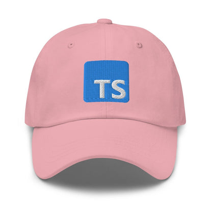 TypeScript Logo Embroidered Cap - Pink - AI Store