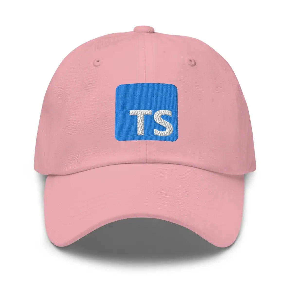 TypeScript Logo Embroidered Cap - Pink