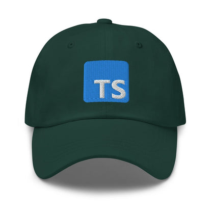 TypeScript Logo Embroidered Cap - Spruce - AI Store