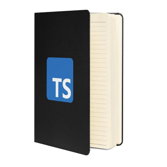 The Typescript Logo Hardcover Bound Notebook.