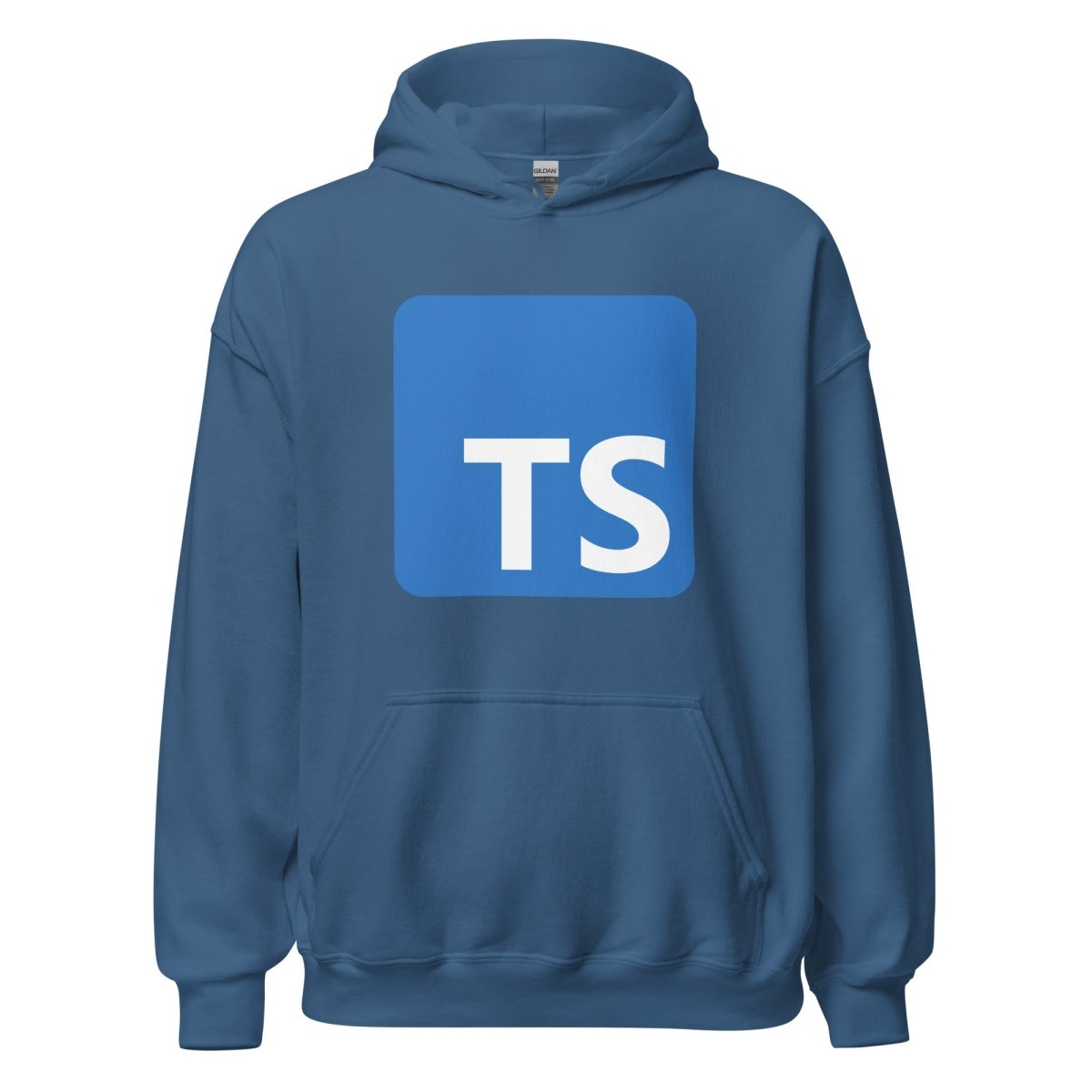 TypeScript Logo Hoodie (unisex) - Indigo Blue - AI Store