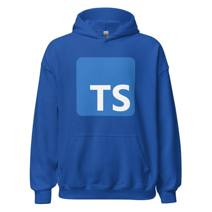 TypeScript Logo Hoodie (unisex) - Royal - AI Store